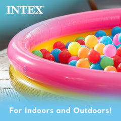 Intex Kiddie Pool kid playtime in sunny backyard setting