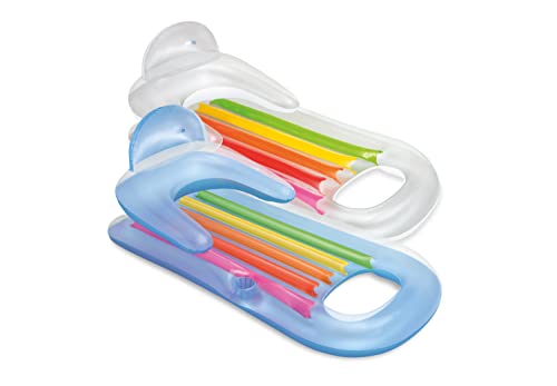 Intex King Kool Lounge dual air chambers ensure stable flotation and easy inflation