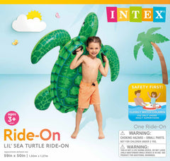 INTEX Lil' Sea Turtle suitable for ages 3+ and playful water time.