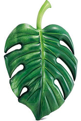 Intex palm leaf mat showing photoreal pattern at poolside or indoors.