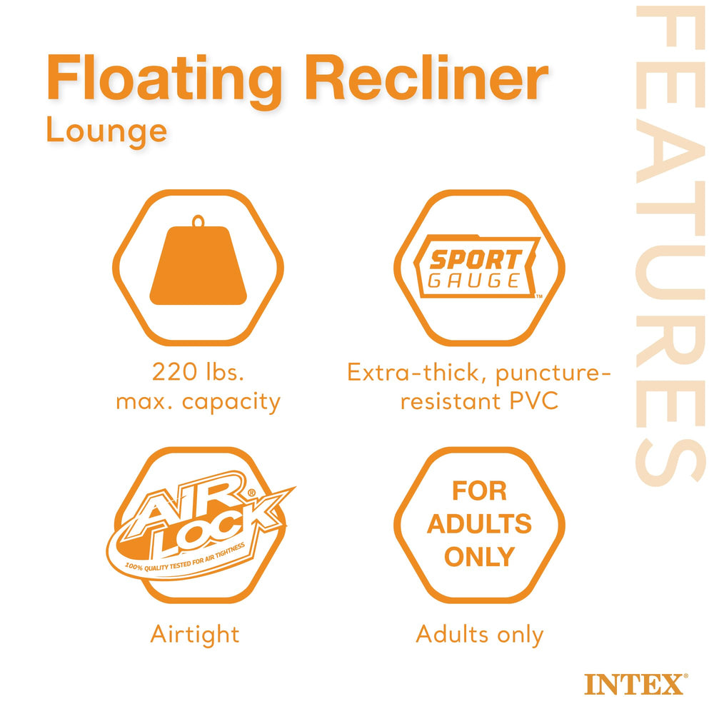 Intex pool float cup holders keep drinks secure while you relax.