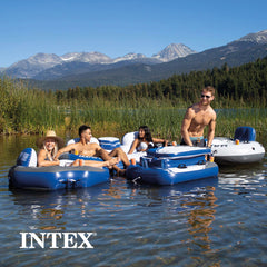Intex River Run 2 perimeter rope aids grip around the tube.