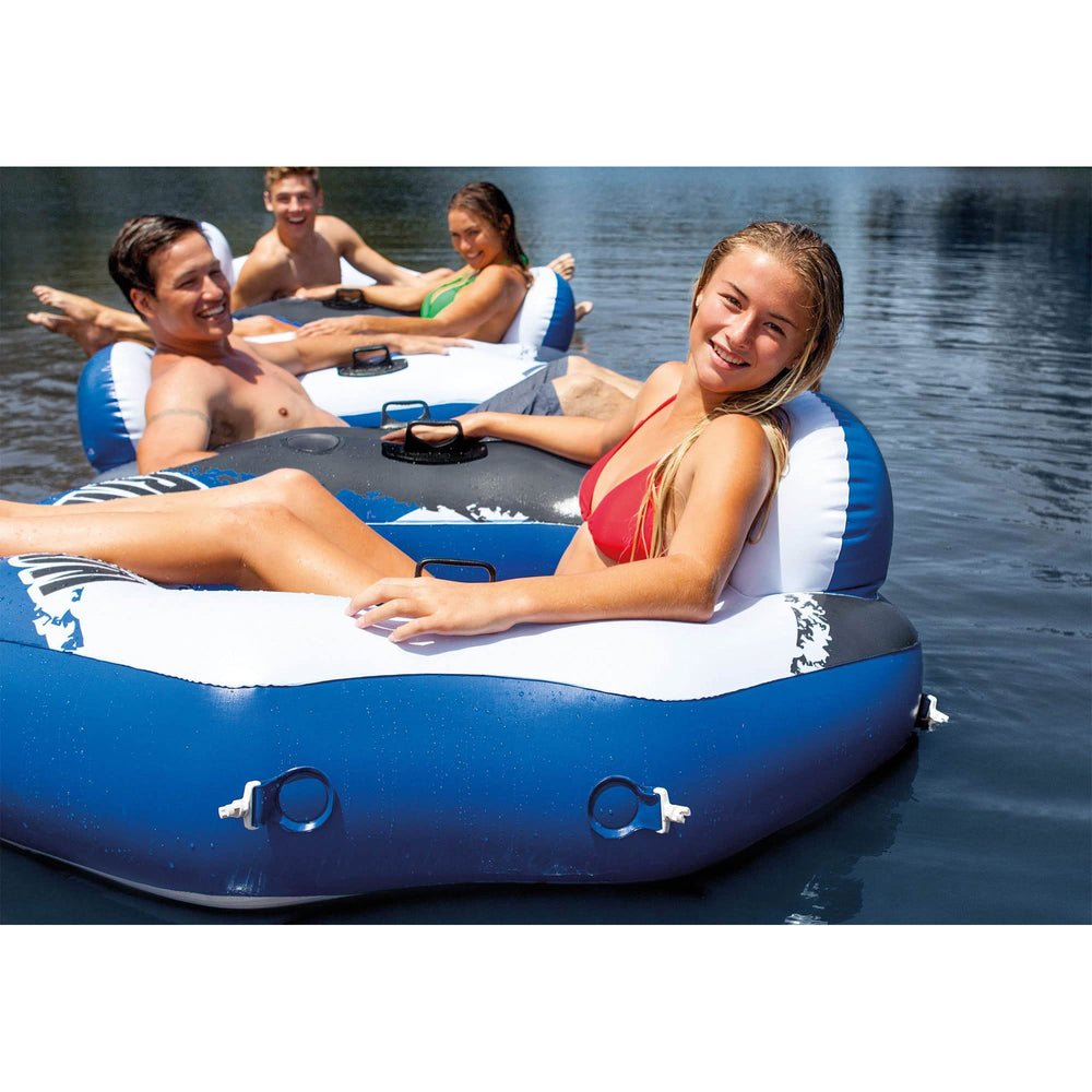 Intex River Run Connect mesh bottom stays cooler in sun