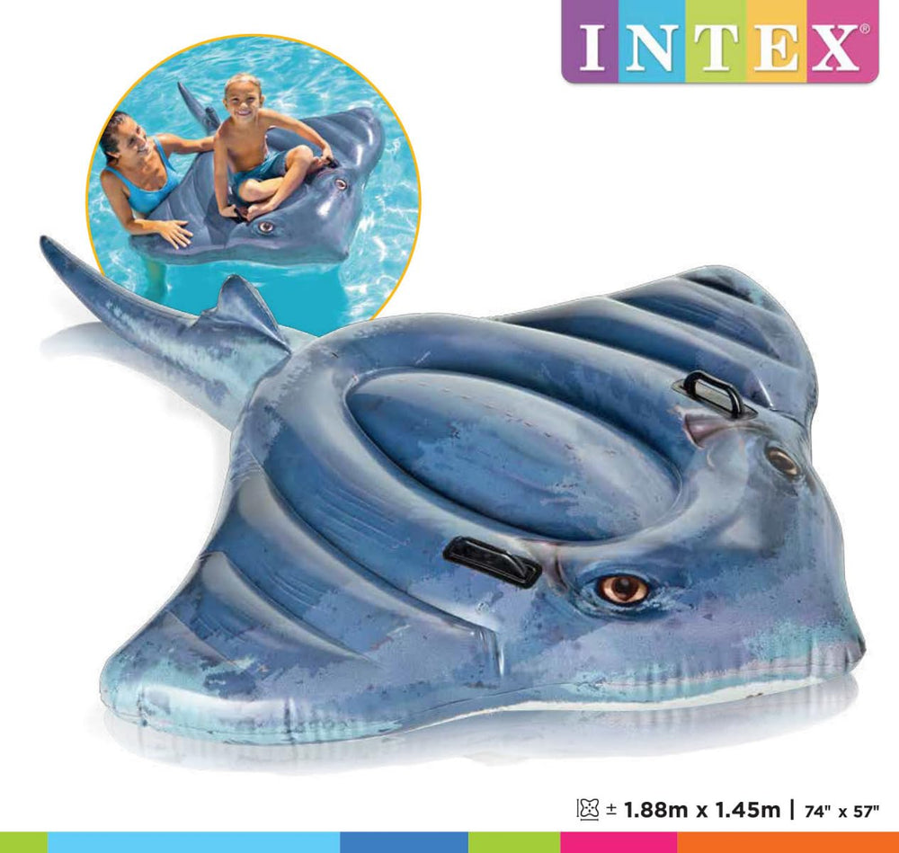 This 74 by 57 inch float offers stable, roomy ride for family days.