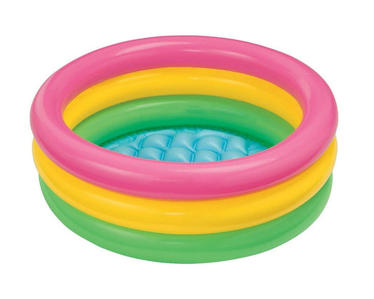Intex Sunset Glow 57402NP baby pool with 3-ring design, easy setup for kids