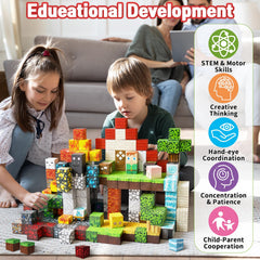 Intoypad magnetic cubes close-up show bright colors for quick setup and hands-on learning.