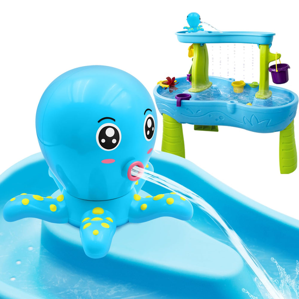Intoypad Water Table Pump with octopus sprayer for engaging outdoor play and splash fun.