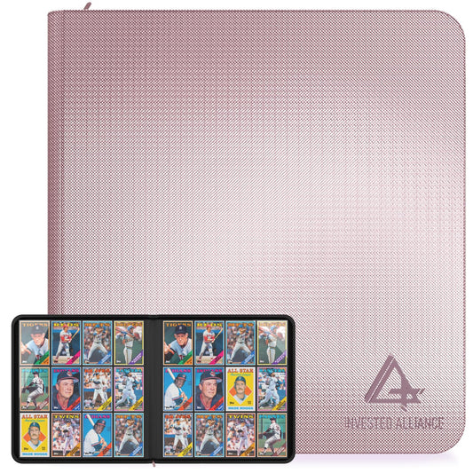 Invested Alliance premium TCG binder with zipper closure keeps cards secure and protected.