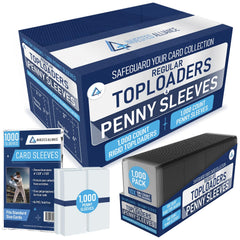 Invested Alliance 3x4 top loader shields baseball cards from dust and bending.