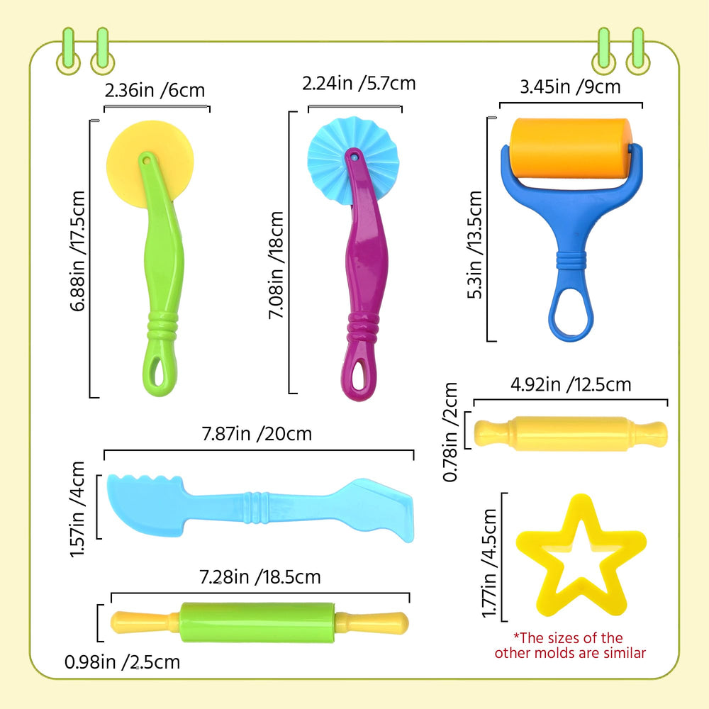 Inxens Dough Tools Set durable design: built to withstand active, everyday play.
