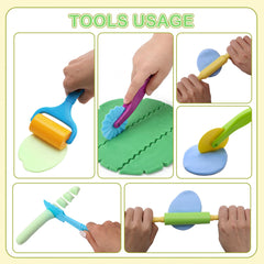 Inxens Dough Tools Set nonstick surface: less sticking for easy cleanup.