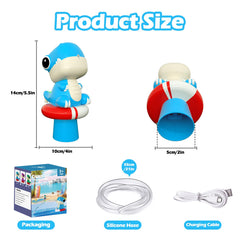 inzerwudi dinosaur water table pump blue kids play scene shows safe water motion