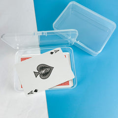 IOKUKI transparent deck box is travel-friendly for on-the-go card storage