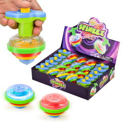 IPIDIPI TOYS Spineez light-up spinning top blue with twist action for party fun