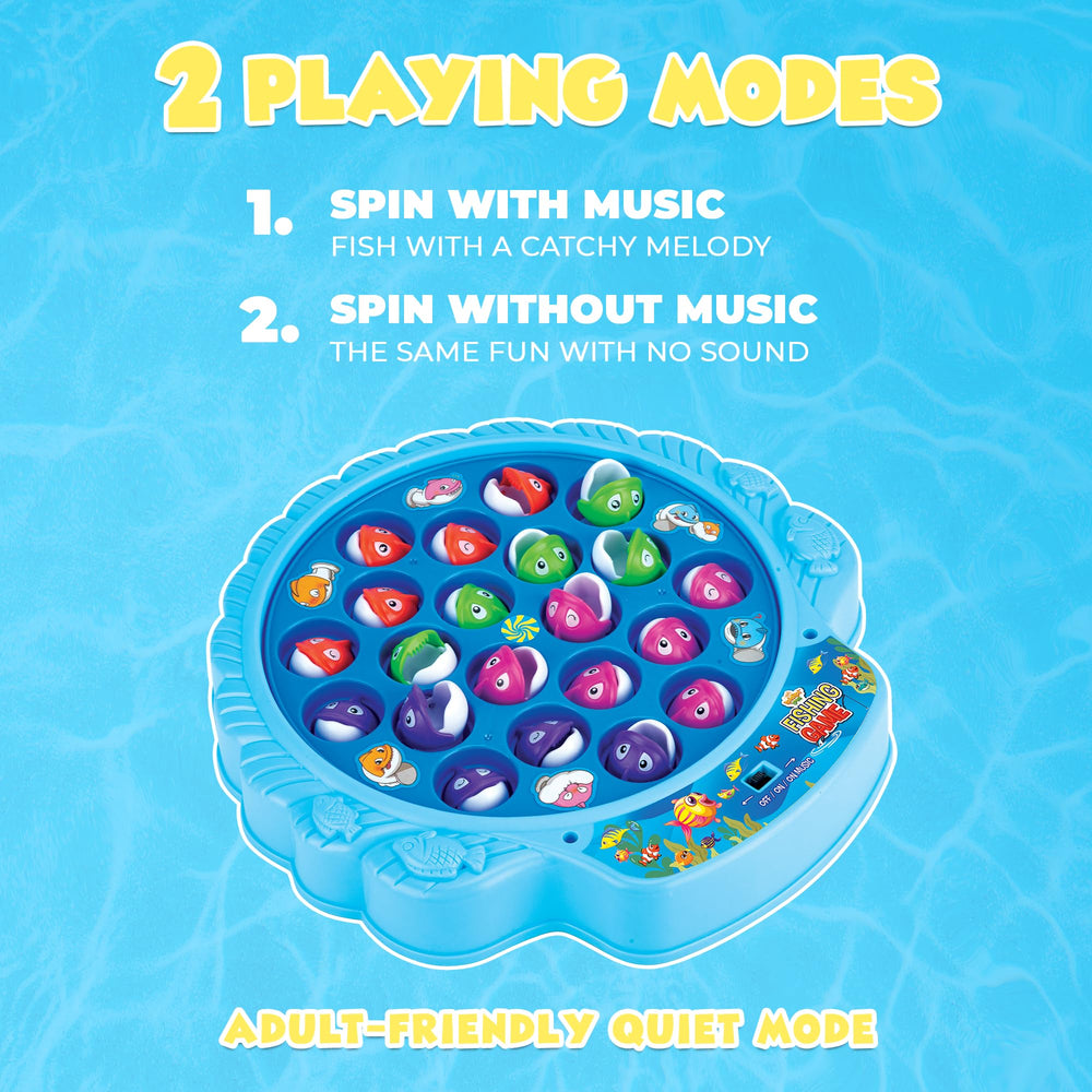 IPIDIPI TOYS fishing game—music switch adds lively sound for engaging rounds.
