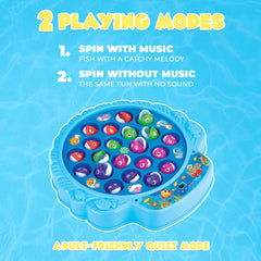 IPIDIPI TOYS fishing game—music switch adds lively sound for engaging rounds.