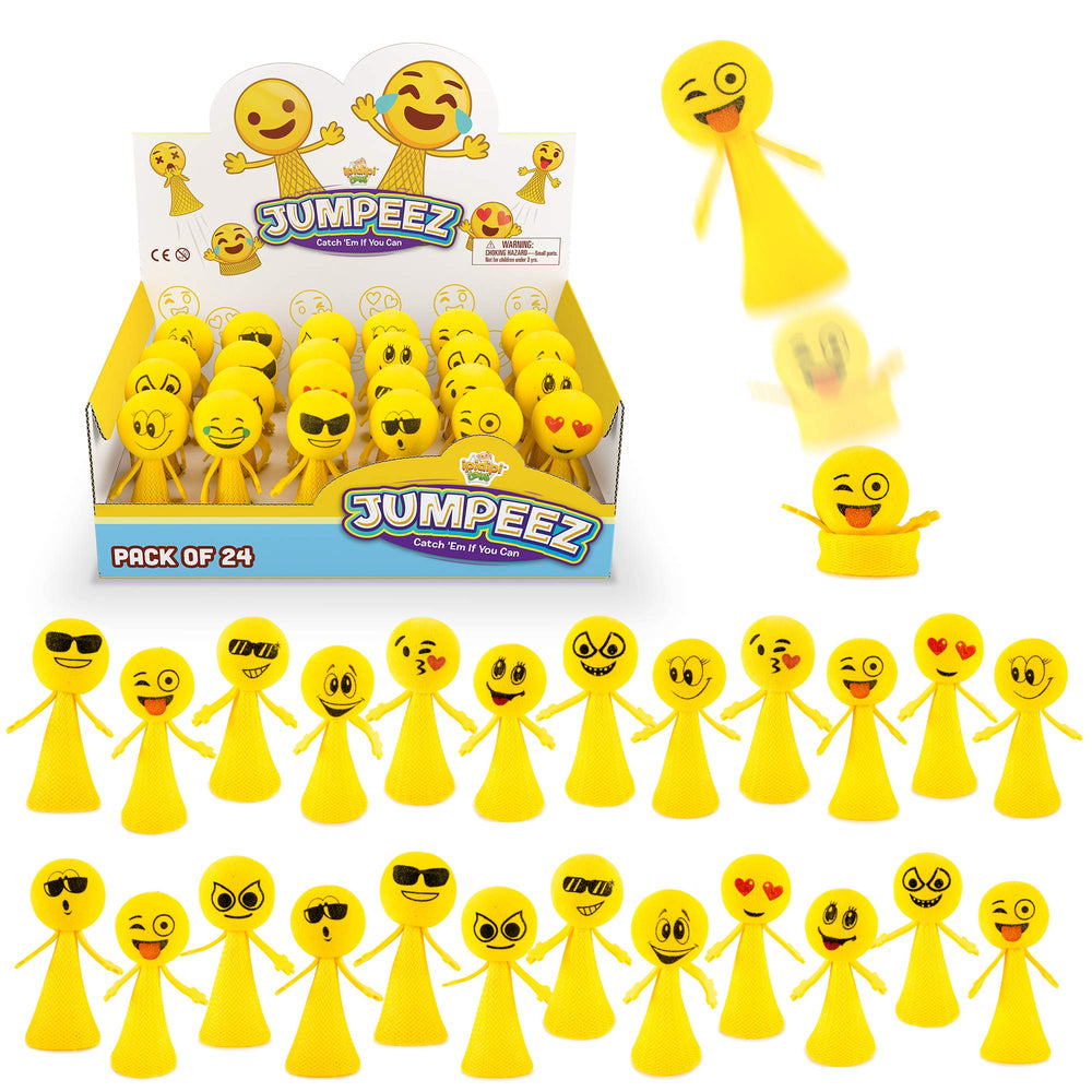 IPIDIPI TOYS Jumpeez emoji rocket poppers pack ready for parties and Easter baskets.