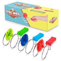 IPIDIPI TOYS retro gyro wheel red on rail offers smooth, screen-free fun.
