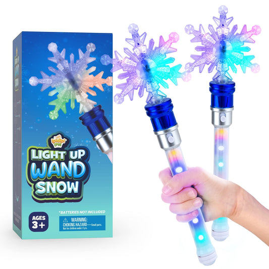 IPIDIPI TOYS Snowflake Wand unboxing shows a sparkling light display for imaginative play.