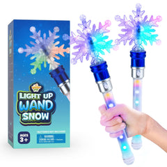 IPIDIPI TOYS Snowflake Wand unboxing shows a sparkling light display for imaginative play.