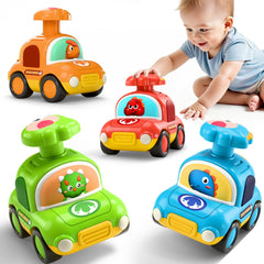 iPlay dinosaur car red supports color recognition during playtime