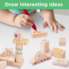 iPlay iLearn 13 shapes promote spatial awareness and varied building ideas.