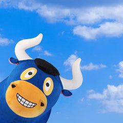 iPlay iLearn Cute bull design with smile face inspires imaginative play