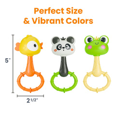 iPlay iLearn Gift-ready rattle delights babies and parents alike.