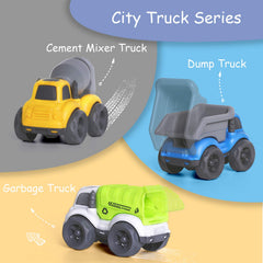 IPlay iLearn mixer cement truck friction-powered construction play