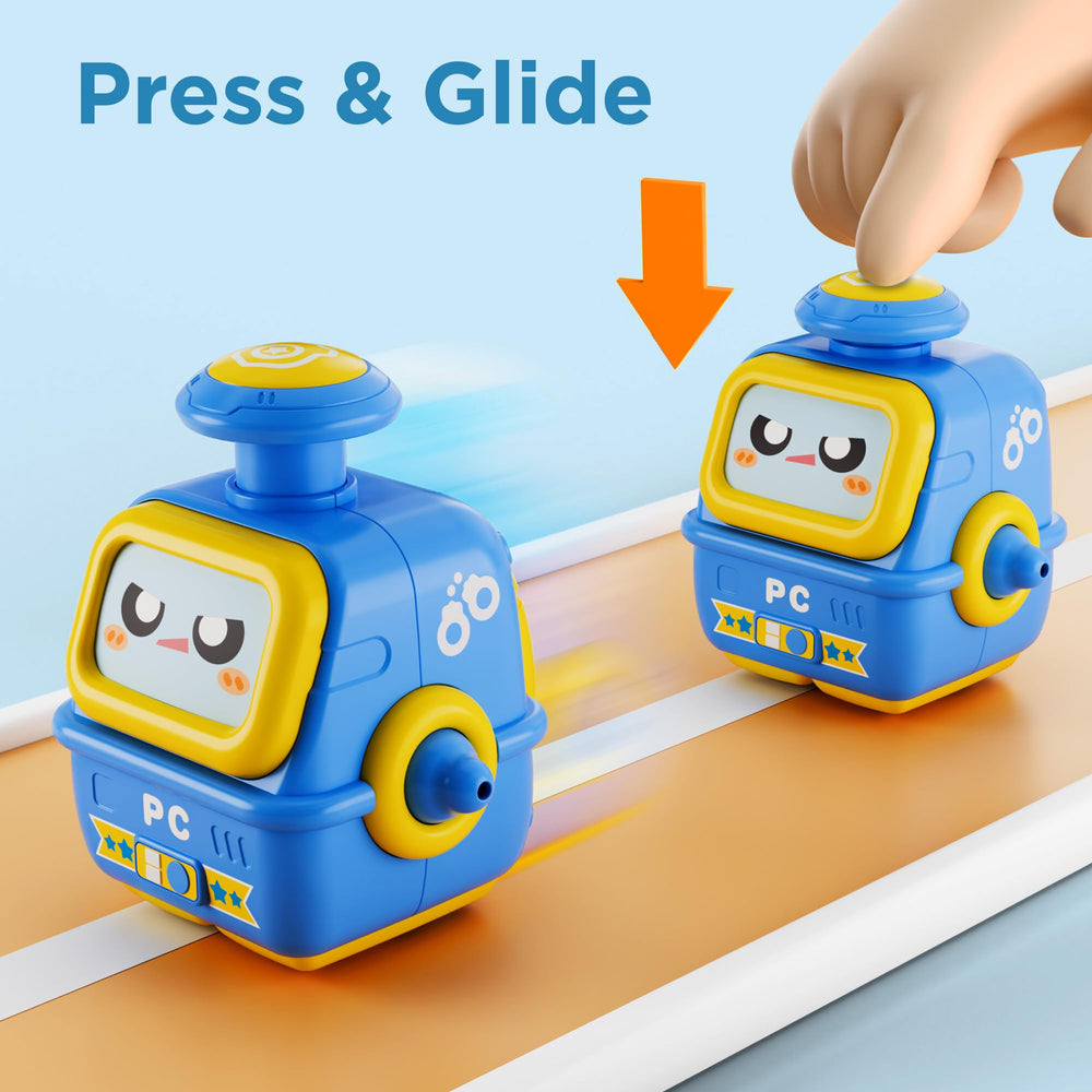 iPlay iLearn press-to-go robot car green supports visual tracking during movement