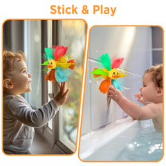 iplay-ilearn wind up swimming duck for interactive bath movement