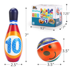 iPlay iLearn Colorful Foam Pins: visually engaging for toddlers to aim and throw.