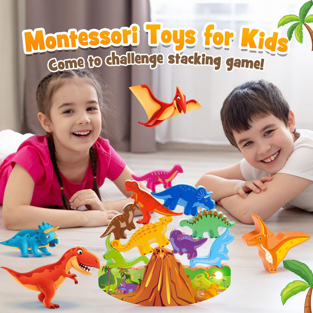 IPOURUP Chunky wooden blocks are easy for small hands to grasp and manipulate.