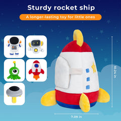 IPOZITO astronaut plush figures provide cuddly companions for sensory play.