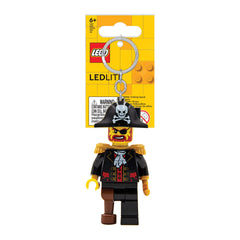 IQ LEGO Captain Brickbeard keychain light, great gift idea for LEGO fans.