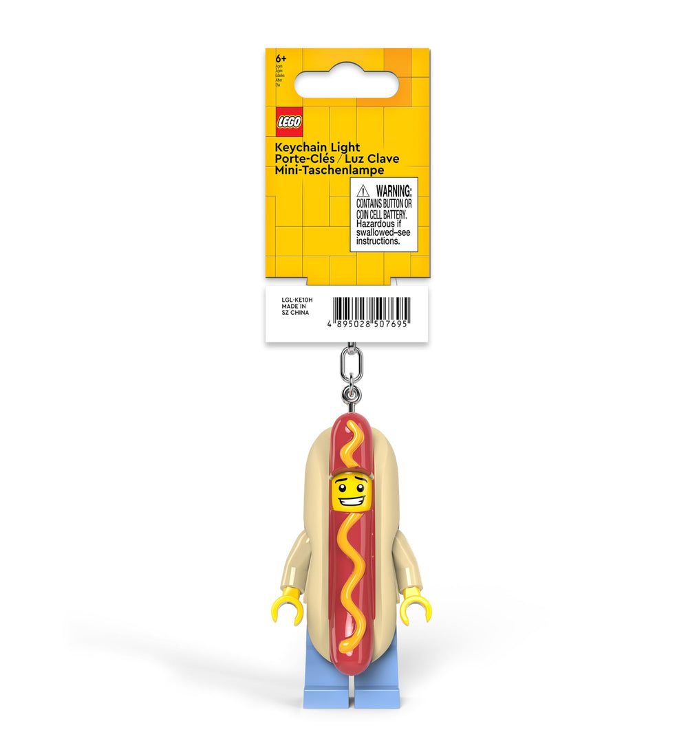 IQ LEGO Hot Dog Man keylight ships gift-ready for fans