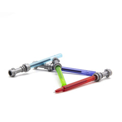 IQ LEGO Star Wars gel pen highlighting authentic removable hilt cap protection