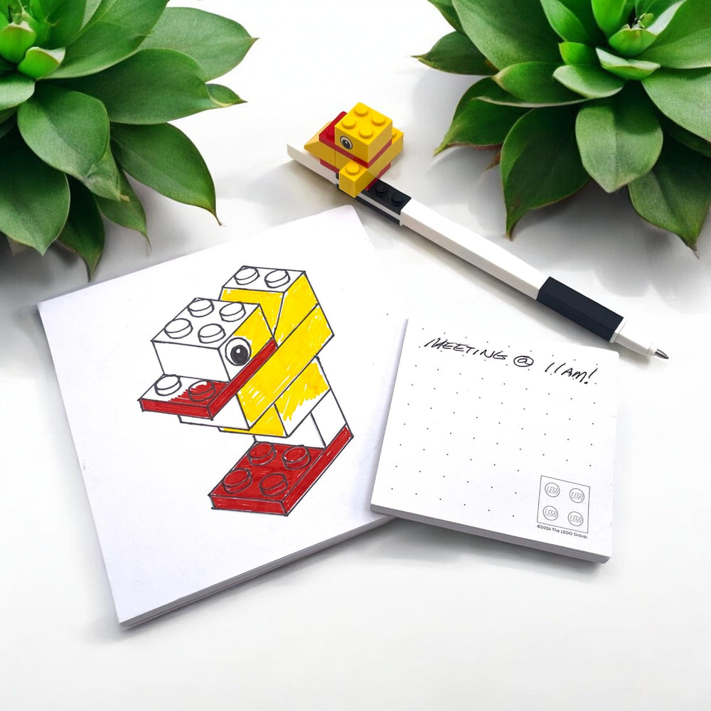 IQ Lego Stationery Duck Build set features a 10-piece duck build for fun creativity.