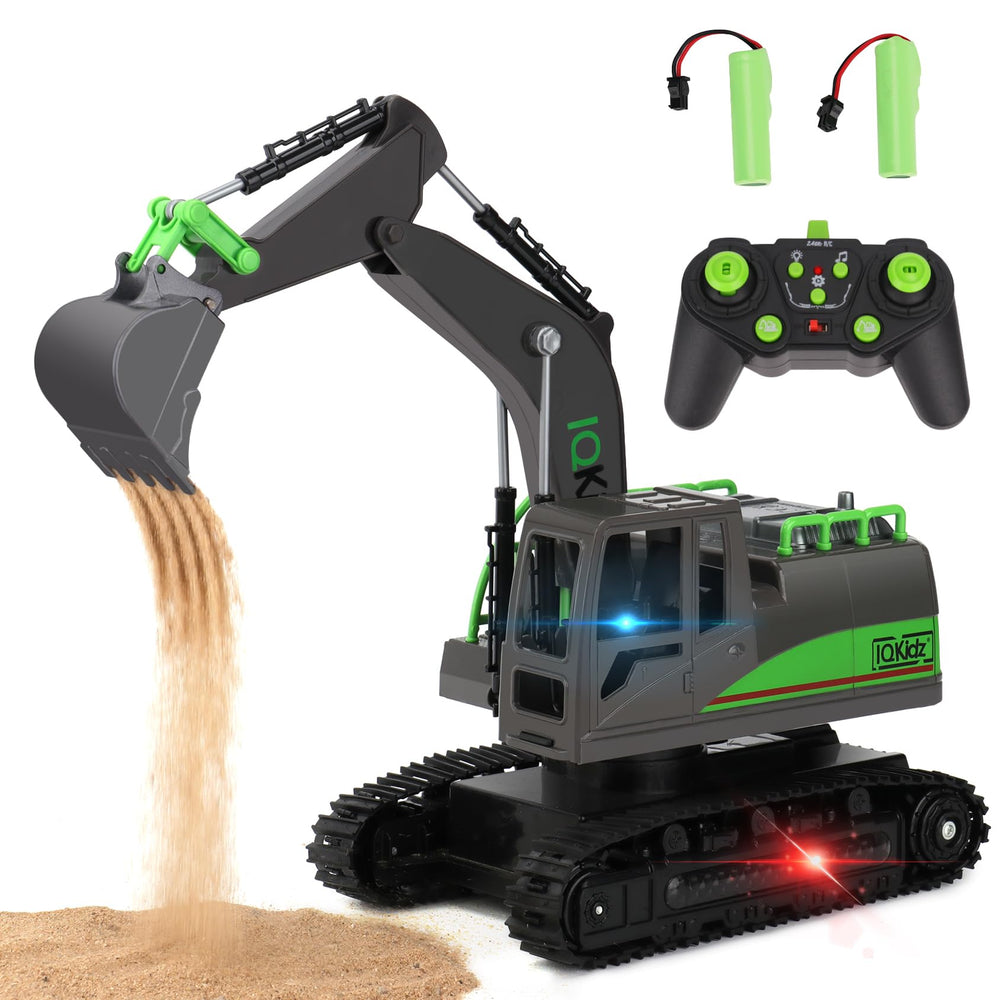 IQKidz remote control excavator with tracks for sandbox adventures