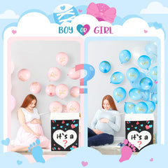 Ireer gender reveal setup elevates table decor and guest engagement.