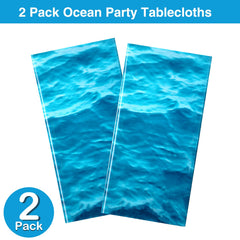 Irenare beach party tablecloth adds festive vibe while keeping tables clean.