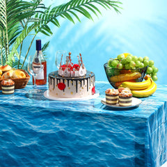 Irenare mermaid birthday tablecloth enhances decor and quick cleanup after celebrations.