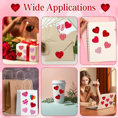 iRFKCIOW Valentine's decorations bring cheerful atmosphere to notebooks and calendars.