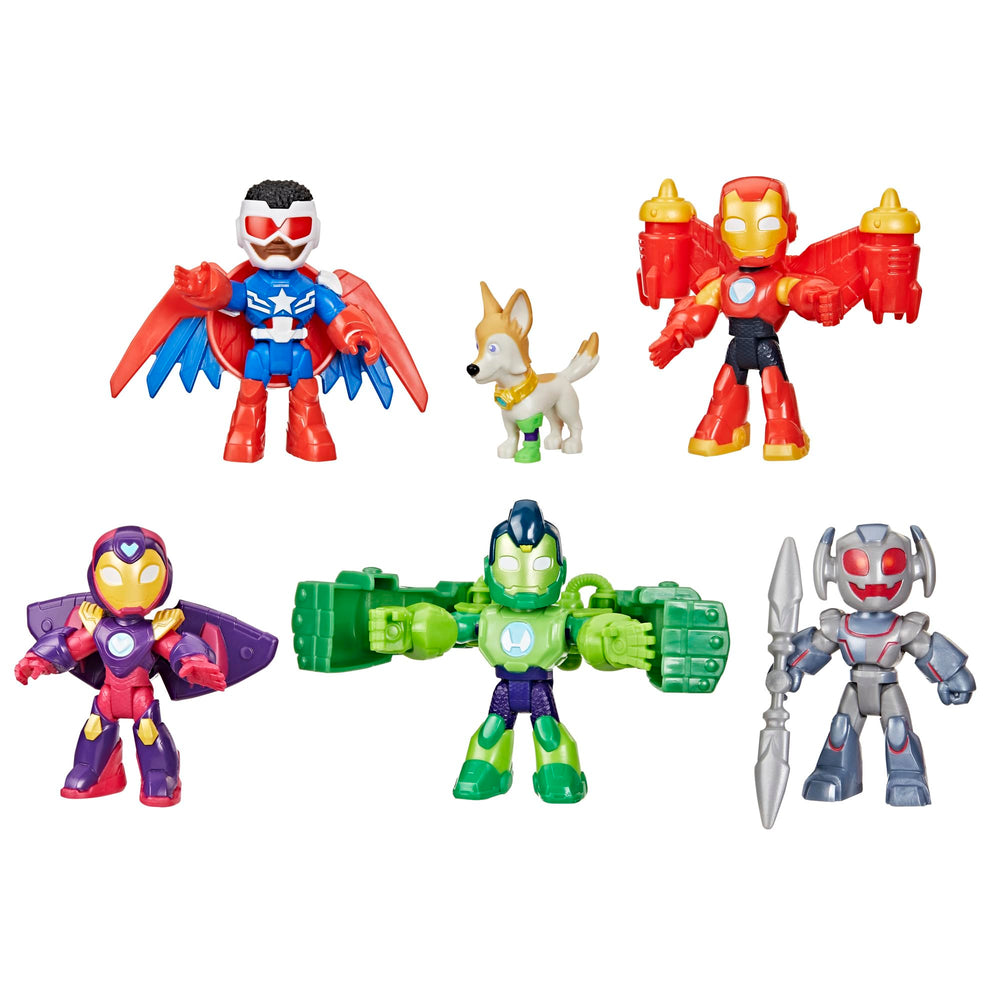 IRON MAN AND HIS AWESOME FRIENDS full six-figure set for imaginative play