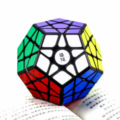 IRRDFO Megaminx speed cube black hands-on use captures focused practice and cognitive challenge