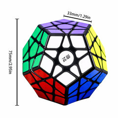 IRRDFO Megaminx speed cube black rotation motion shows smooth turning and fast responses