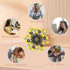 Irvotbes stress relief spinner helps focus during study or work sessions.