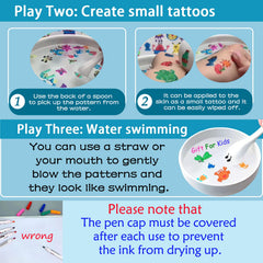 IRWPITW floating ink effect in water with spoon art