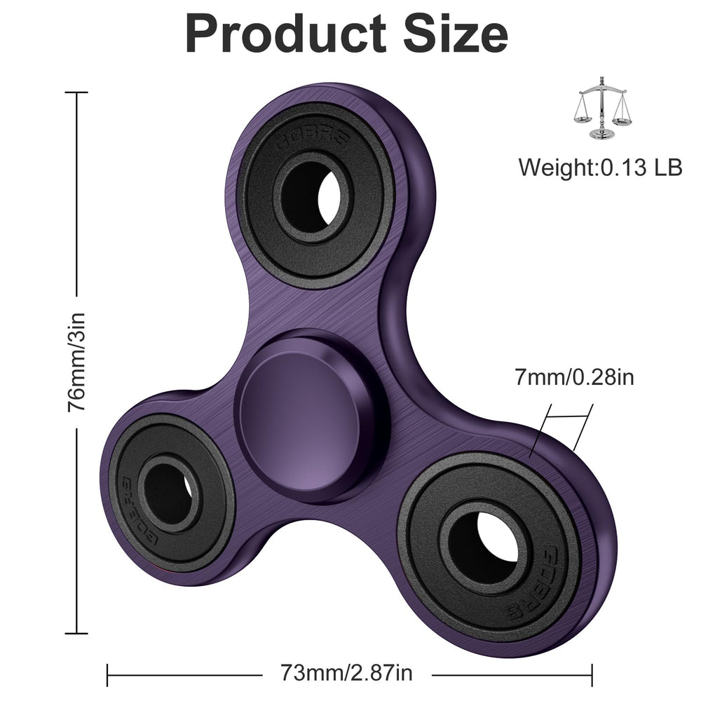 Isapral fidget spinner with a noise-free cap keeps spins quiet for work.