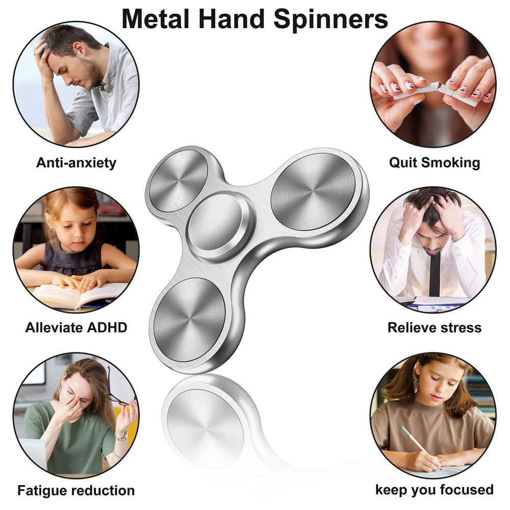Isapral fidget spinner on a desk during a spin for anxiety relief.